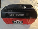 Craftsman V60 5.0AH Battery Lithium-ion CMCB6050 For Parts / Not Charging. Fixed Price $69.99.