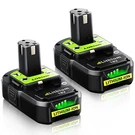 Totoplus Replacement For Ryobi 18V Battery: 4.0AH Lithium-ion 4A/2 Pack. Fixed Price $35.35.