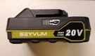 Seyvum 20V 2.0AH Lithium Battery Pack DC5919-1P. Fixed Price $19.99.