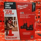 New Milwaukee M12 XC6.0 Battery 2-PACK 48-11-2462B. Fixed Price $159.99.