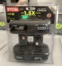 Genuine Ryobi 18 Volt Battery Ion Tool Lithium+ Hp 2.0 Ah Pack. Fixed Price $45.99.