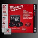 Milwaukee M18 48-59-1862S XC6.0 Ah 2X High Output Batteries Charger Starter Kit. Fixed Price $299.98.