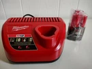 New Genuine Milwaukee M12 48-59-2401 Charger & 48-11-2401 Volt Battery Combo. Fixed Price $32.95.