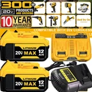 2PACK For Dewalt Volt Max Xr 12.0AH Lithium Battery DCB206-2/DUAL Charger. Fixed Price $60.00.