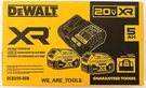 Dewalt 20V DCB205-2CK Starter Kit 2) 5.0 Batteries, Rapid Charger & Bag. Fixed Price $129.97.