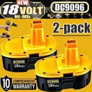 2X For DC9096 DW9095 DW9096 DW9099 Volt Nimh Battery Dewalt DC9180 DE9096. Fixed Price $32.99.
