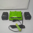 Greenworks 24V 2-PACK 4.0AH Usb Battery And 4A Dual Slot Charger, Starter Kit. Fixed Price $169.99.