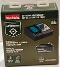 Makita ADBL1840BDC1 Outdoor Adventure 18V Lithium Ion Battery & Charger Starter. Fixed Price $134.44.