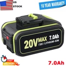 20V Li-ion Battery For Worx 7.0AH WA3551.1 WX386 WX176 WA3553.2 Us. Fixed Price $25.89.