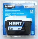 Hart HPB05 20 Volts 6.0AH Lithium-ion Battery. Fixed Price $119.95.