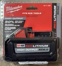 Milwaukee 48-11-1865 Red Lithium M18 18V Xc 6.0 Battery New Factory Sealed. Fixed Price $65.00.