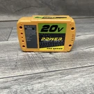 Power Drive Pro Series 20V Li-ion Battery 1.3AH Yellow. Fixed Price $24.99.