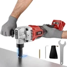 Cordless Metal Nibbler Compatible With For Milwaukee 18V Battery, Red. Fixed Price $190.98.