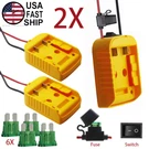 2X Battery Adapter Power Wheels Diy Holder Compatible With Dewalt 18V / 20V Max. Fixed Price $19.95.