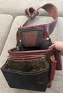 Occidental Leather 5564 Belt-worn Fastener Bag With Divided Nylon Double Set. Fixed Price $255.00.