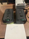Lot Of 2 Sunjoe/snowjoe Ibat 40XR Ion Max Batteries With Charger. Fixed Price $249.99.