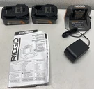 Ridgid 18V Max Output Starter Kit 2 Batteries Charger AC8609340SB. Fixed Price $188.95.