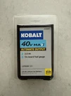New! Genuine Kobalt 40V Max Ultimate Output 2.5AH Li-ion Battery Kb 2540C-06. Fixed Price $69.00.