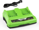 Dual Port Rapid Charger For Greenworks 24V Battery G-24 Lithium. Fixed Price $47.95.