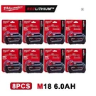Pack Milwaukee M18 6.0AH BATTERY18V Lithium-ion... With Power Bank Charger.... Fixed Price $550.00.