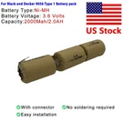 Battery Pack For Black And Decker 9056 Type 1 Power Driver 3.6V 2000MAH. Fixed Price $21.00.