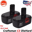 2PACK For Craftsman 19.2VOLT C3 11375 130279005 Diehard Battery Cordless Drill. Fixed Price $29.98.