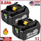 2PACK Genuine For Makita BL1860B 18V 8.0AH Lxt Li-ion Battery With Indicator Us. Fixed Price $48.98.