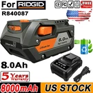 For Ridgid 18V R840087 R840093, R840095 R86092 R840086 Lithium Battery /charger. Fixed Price $65.99.