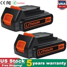 2PACK Lithium-ion 3AH Battery For Black+decker Volt LBXR20 LBX20 LB20 Us. Fixed Price $41.99.