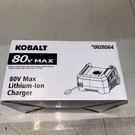 Kobalt 80V Max Lithium Battery Charger Krc 30-06. Brand New. B3 0503. Fixed Price $69.95.