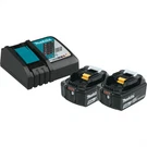 Makita 18V Lxt 5.0AH Lithium-ion Battery And Rapid Charger Starter Pack BL1850B. Fixed Price $404.76.