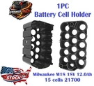 Battery Holder Only For Milwaukee 21700*15 Cells 18V 12.0AH Case Repair Kit. Fixed Price $14.99.
