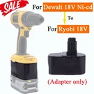 Adapter Fits For Ryobi 18V Li-ion Battery Dewalt Ni-cd Cordless Tools. Fixed Price $20.42.