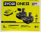 Genuine Ryobi ONE+18V Lithium-ion 4.0AH Battery And Charger Kit!! Todo Nuevo New. Fixed Price $124.99.