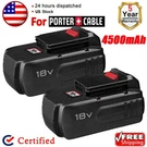 2-PACK Volt PC18B Pcmvc Pcxmvc PCC489N 4.5AH Ni-mh Battery For Porter Cable. Fixed Price $36.00.