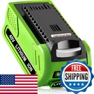 40V 6000MAH Replacement For Greenworks Battery 6.0AH Lithium 29252 20202 222. Fixed Price $74.01.