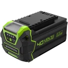 Greenworks 40V 5.0AH Lithium Ion Battery LB40A010. Fixed Price $299.99.