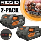 2 Pack For Ridgid R840085 8.0AH Lithium-ion Battery Rigid 18VOLT R840087. Fixed Price $44.90.