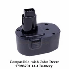 For John Deere TY26701 14.4 Volt, 3000 Mah Nmh Battery New. Fixed Price $73.22.