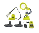Ryobi 18-VOLT 2 Tool Soldering Kit (PCL946 And PCL664) With Green. Fixed Price $201.99.