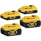 Dewalt DCB324-4YYR (4/PK) 20V Max Batteries (2 AH/4 Ah) Certified Refurbished. Fixed Price $195.99.