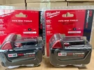 2 Pcs Milwaukee 48-11-1850 M18 Xc 5.0 Ah Volt Capacity Battery New In Pack. Fixed Price $102.99.