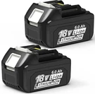 2 Pack 6.0AH 18V Battery Replacement For Makita Power Tool BL1860B BL1850. Fixed Price $34.99.