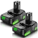 Ryobi Battery 18V 4.0AH Lithium Replacement 2PACK For One+ Cordless Tools. Fixed Price $40.94.