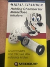 Airial Holding Chamber For Meter Dose Inhalers With Spotz Pediatric Mask New. Fixed Price $10.00.