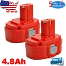 2X 1822 Battery For 18V 4.8AH Ni-mh 1823 1834 1835 PA18 192826-5 192829-9. Fixed Price $38.89.