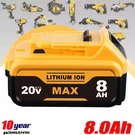 8AH Battery For Dewalt DCB184 18V Slide Li-ion DCB182 DCB183 DCB180 DCB200 Us. Fixed Price $23.90.