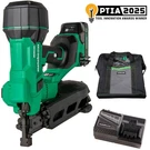 New Metabo Hpt NV1845DA 18V Multivolt Brushless 1-3/4" Coil Roofing Nailer Kit. Fixed Price $369.99.