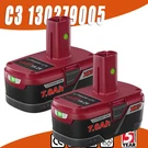 2PACK For Craftsman 19.2 Volt C3 Lithium Diehard Battery 315.PP2011 7.0AH. Fixed Price $36.47.