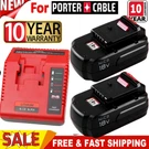 2PACK 4.5AH For Porter Cable 18V Ni-mh Battery PCC489N PC18BLEX Charger. Fixed Price $56.00.